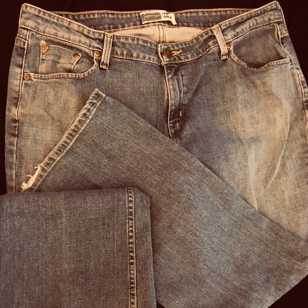 Levi Signature Low Rise Boot Cut Jeans Size 16